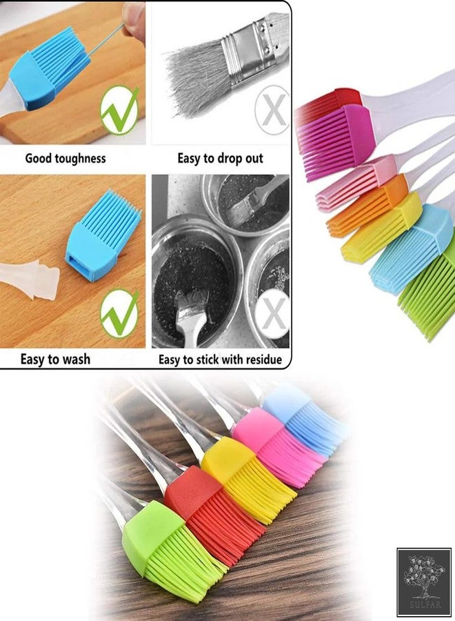 Sulfar Combo of Stainless Steel Cookie Cutter, Silicone Spatula & Pastry Brush, Hand Wire Whisk - Image 3